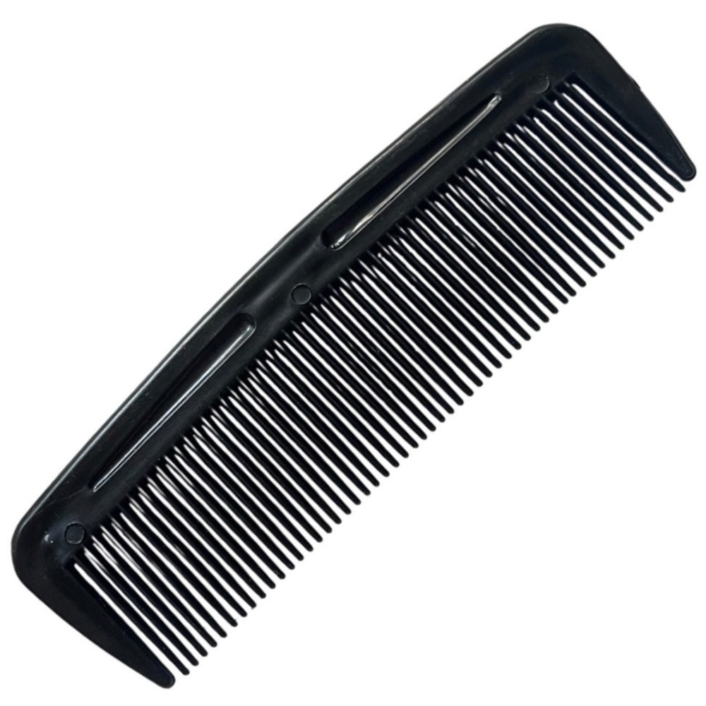 Vintage Ace 4.5" Hair Comb‎ Hard plastic Black Pocket Purse Comb Unbreakable
